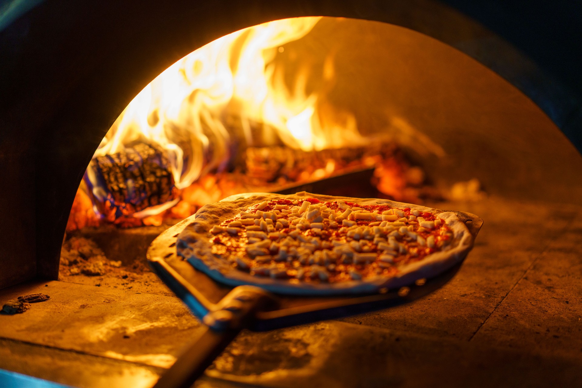Wood fire pizza oven
